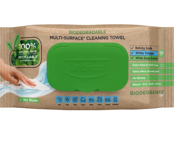 Deep Fresh серветки вологі д/очищення поверхонь 100шт біорозкладні